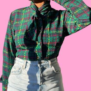 Vintage Plaid Top